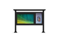 Outdoor 75 inch Eco bright lcd advertising screen floor stand advertising monitors and displays Digital signage