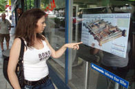 Waterproof Nano Interactive Multi Touch Screen Foil For Window Glass Display