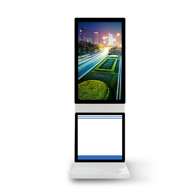Rotating Digital Poster Touch Screen Monitor Floor Stand High
