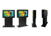 Slim Outdoor Display Floor Standing LCD Monitor Outdoor Electronic Signs Digital Signage Ads Kiosk Waterproof