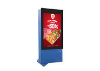 55 Inch Floor Standing Outdoor LCD Screen Advertising Digital Signage With Air Condition