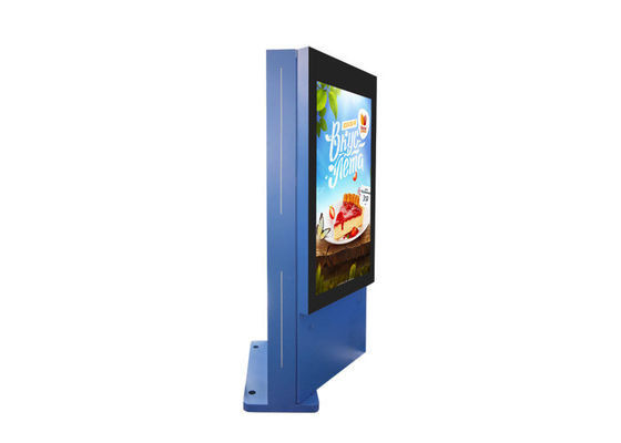 55 Inch Floor Standing Outdoor LCD Screen Advertising Digital Signage With Air Condition