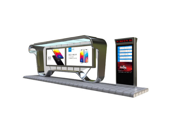 Big Size Display Outdoor Bus Station Advertising Multimedia Lcd Screen In mation Kiosk Digital Signage