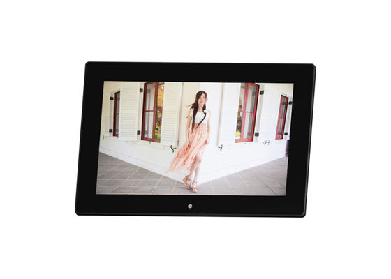 12 Inch Home Decoration Digital Remote Sharing Wooden Photo Frame