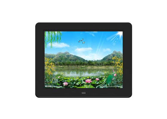 High Resolution 12 Inch White Color Digital Photo Frame with Multi OSD Language and 1*USB2.0 I/O Interface