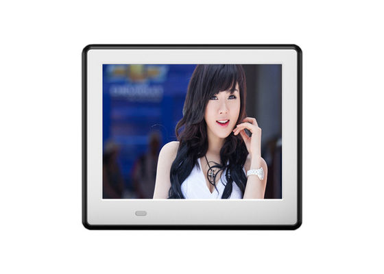 8 Inch LCD Backlight HD 1024*600 Digital Photo Frame with Wood Frame and Full Function for MP3/WMA/AAC/WAV Audio Format