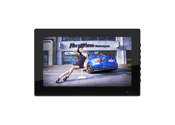 White Color 14 Inch Digital Photo Frame With Multi OSD Language And Stereo-speakers X 2