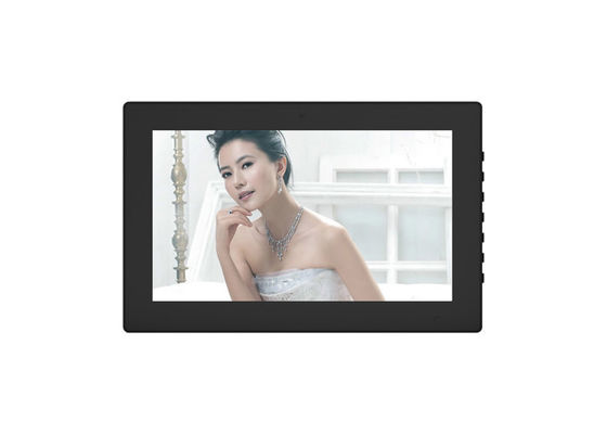 Metal Frame 14 Inch Human Sensor Digital Photo Frame with OSD and Remote Controller