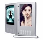 55'' IP65 Outdoor Standing Touch Kiosk  LCD Monitor Signage 1500 nits Road Sign Bus Station Advertising