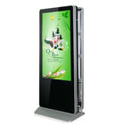 55 Inch Floor Standing Double Sided Digital Signage Kiosk Totem With Advertising Display