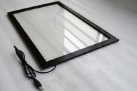 22'' Aluminum Infrared Multi Touch Screen With Tempered Glass 6 Points Plug And Play For LCD