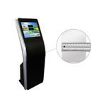 Ticket Printing Touch Screen Display Kiosk , 19 Inch Queue Electronic Signage Display