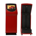 Wifi 19 Inch Interactive Information Kiosk , Red OPS Structure Digital Kiosks Touch Screen
