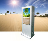 Wireless Wifi Stand Alone Digital Signage With Air - Conditioner , Floor Standing Touch Screen Kiosk