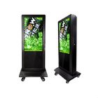 10 Point Touch Outdoor Digital Advertising Screens , Parks Freestanding Digital Display