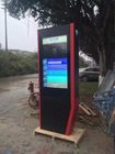 Capcitive Outdoor Digital Signage , Touch Screen Kiosk Stand For Road Advertising Sign