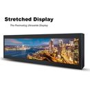 Commercial Stretched Wall Mount Lcd Display 28 Inch 697.7 * 130.7mm For Subway
