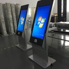 43 Inch Floor Stand Interactive IR Touch Screen Kiosk Computer Totem With Webcam And Scanner