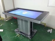 Office Room 55inch Multi Touch Screen Table , Public Information Interactive Touch Table