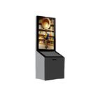 43 Inch Standing Advertising Display Bulit In Android / PC System With Donation Box