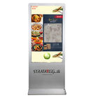 HD 1080P 55 Inch LCD Interactive Touch Screen Kiosk Floor Stand Digital Signage