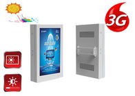 Wall Mount Waterproof Digital Signage Outdoor LCD Display 65 Inch 1500 Nits Brightness