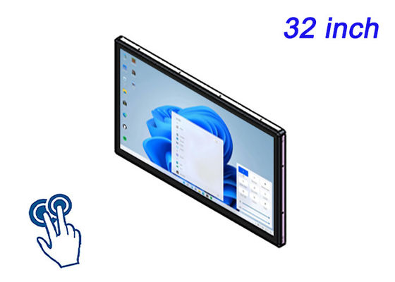 32-Inch Windows Touch Embedded Monitor for Control Rooms, Logistics Displays, Surveillance Systems, and Public Transportation Interfaces