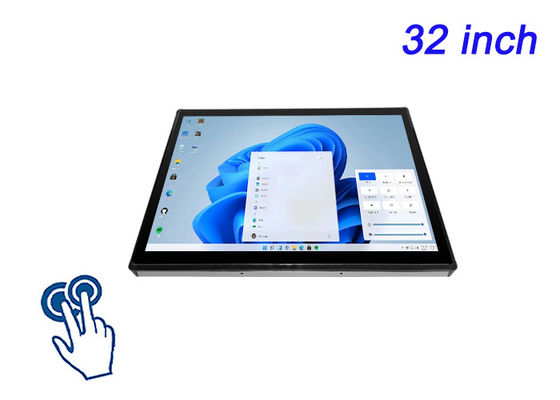 32-Inch Windows Touch Embedded Monitor for Control Rooms, Logistics Displays, Surveillance Systems, and Public Transportation Interfaces