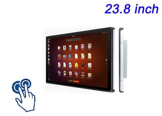 23.8-Inch Linux Touch Embedded Display for Retail Advertising, Traffic Management Systems, Scientific Research Panels, and Command Centers