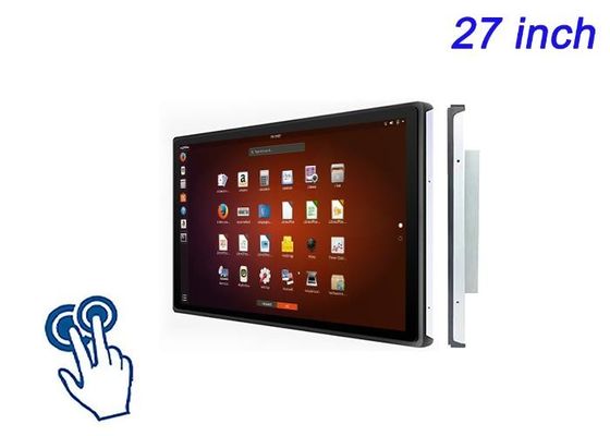 27-Inch Linux Touch Embedded Screen for Large-Scale Retail Displays, Airport Check-In Systems, Broadcast Monitoring, and Energy Dashboards