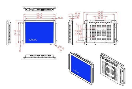 15-Inch Compact Display Unit for Facility Control Panels, Public Information Boards, Warehouse Interfaces, and Logistics Systems