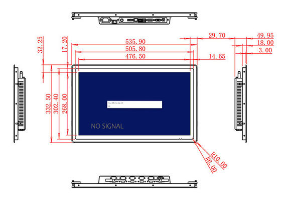 21.5-Inch High-Definition Monitor for Smart City Applications and Digital Signage