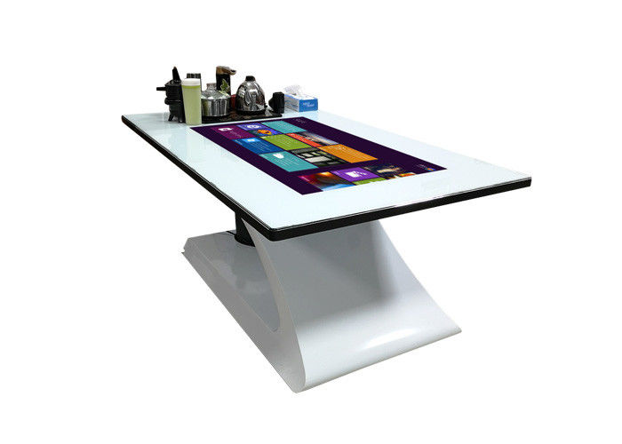 43 Inch Interactive Touch Screen Smart Table LCD Advertising Display For Coffee Meeting