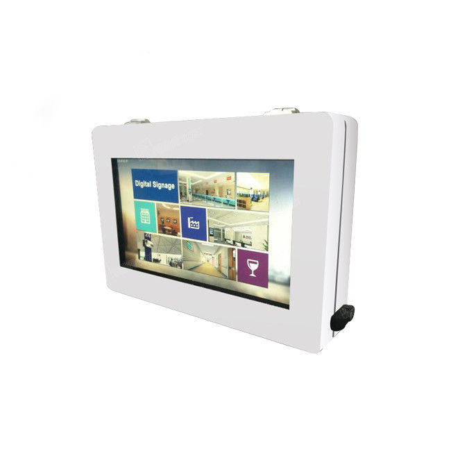High Resolution Outdoor Lcd Display Kiosk , Wall Mounted Digital Poster Screen