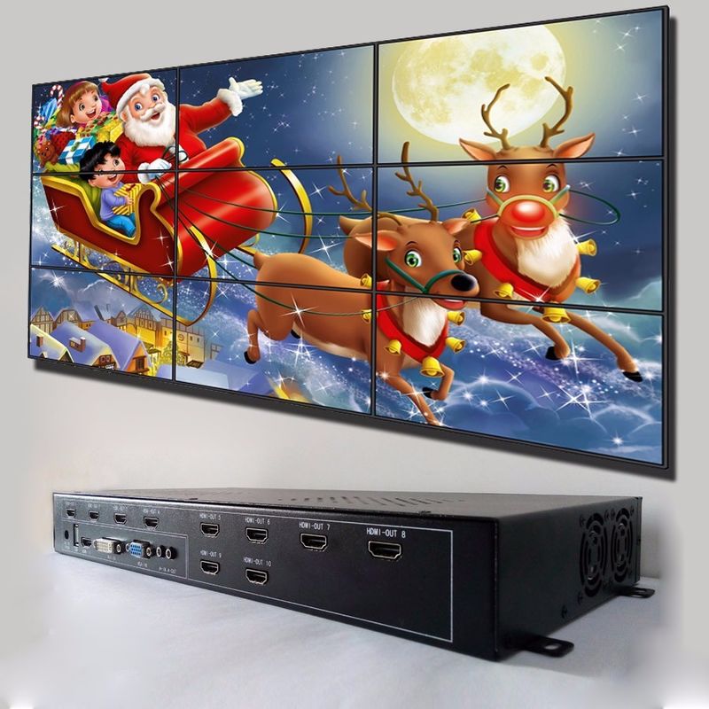 47 Inch Super Slim 3 X 3 Video Wall , Lightweight Multi Screen Monitor Low Power Consumption