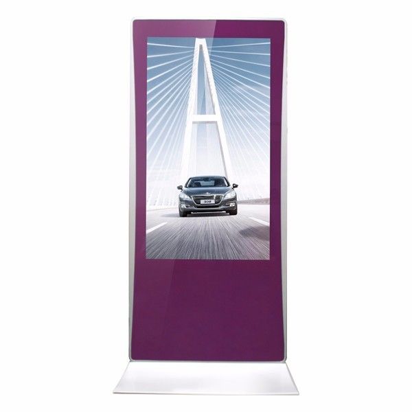 Uitra Thin Outdoor Touch Screen Display , Customized Free Standing Touch Screen Kiosk