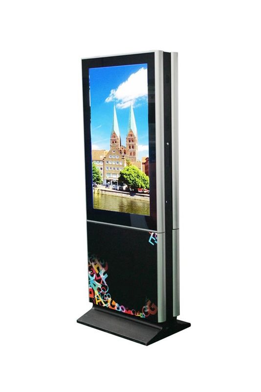 Customized 43 Inch Outdoor Touch Screen Kiosk 1920 * 1080 Resolution Built - In HD Audio