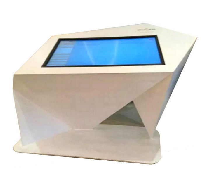 Customized White Windows10 43'' Infrared Stand Up Computer Kiosk ,Convenient Digital Query Machine