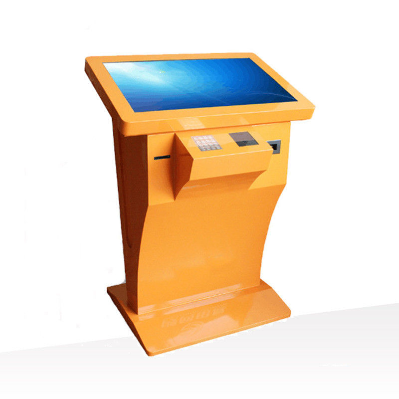 32 Inch Horizontal Build-In Pc Multi Touch Screen Interactive Self-Service Kiosk With Printer And Card Reader