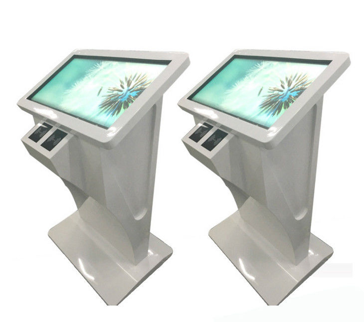 43 Inch Pc Windows 7 10 Or Android Os Network Wifi Floor Standing Touch Screen Kiosk Terminal With Card Reader