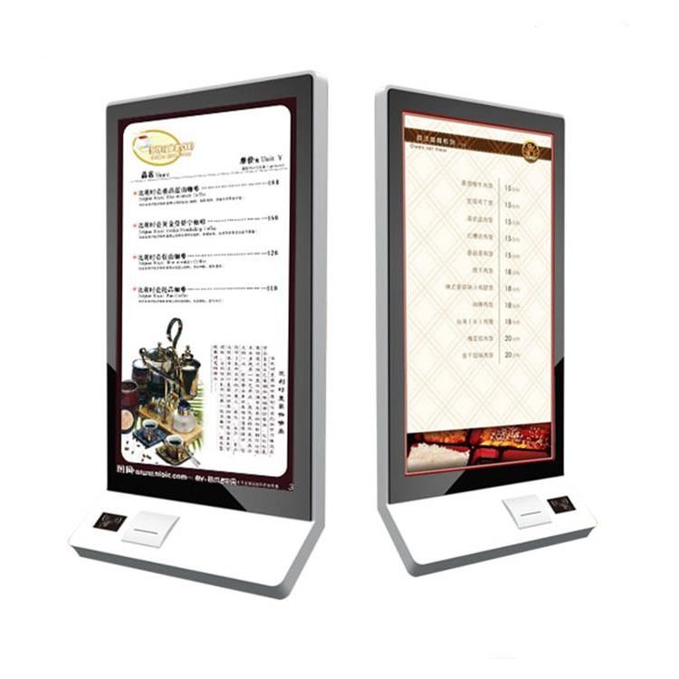 32 Inch Wall Mounted Touch Screen Kiosk Food Self Service Kiosk Bulit In POS System