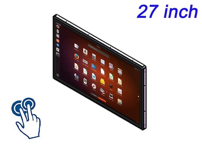 27-Inch Linux Touch Embedded Screen for Large-Scale Retail Displays, Airport Check-In Systems, Broadcast Monitoring, and Energy Dashboards
