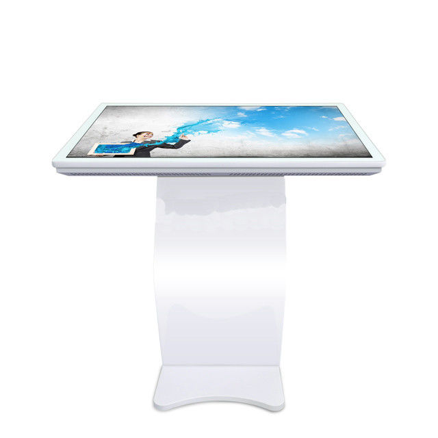 LCD Capacitive Touch Screen Free Standing Digital Signage All In One Touch Kiosk