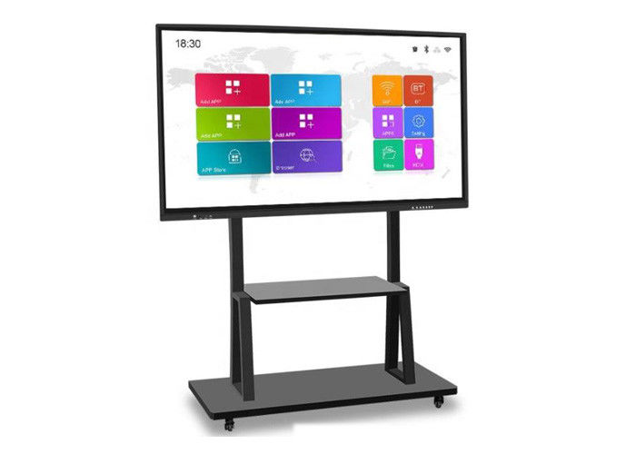 Professional 75 Inch Interactive Touch Whiteboard 4K Flat Panel For Teaching