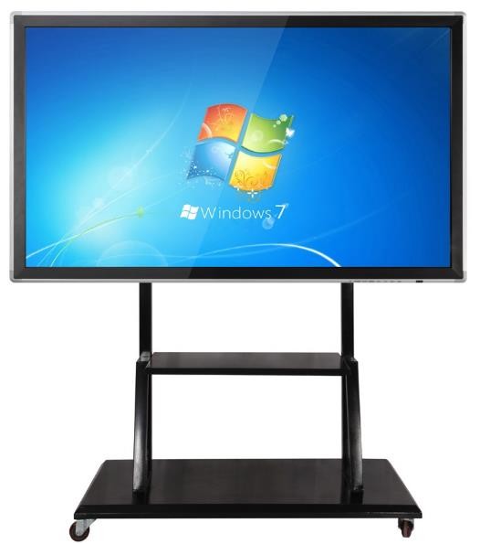 55 Inch Floor Stand Movable Interactive Flat Panel Support Windows ...