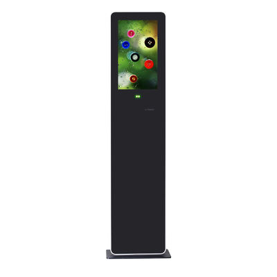Capatitive Floor Standing Touch Screen Kiosk , Full Hd Stand Alone Digital Signage