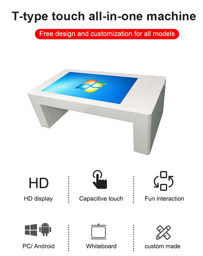 Manufacturer price smart home interactive PC touch screen table for coffee shop advertising