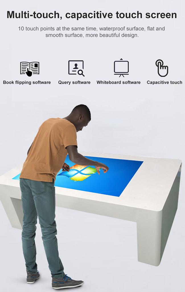 Manufacturer price smart home interactive PC touch screen table for coffee shop advertising