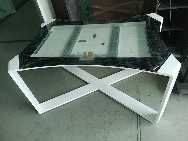 Smart Home Interactive Touch Screen Table For Capacitive Coffee Shop Advertising Kiosks Display Table