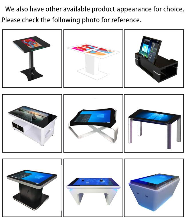 Advertising Kiosks Hd Videos Smart Touch Screen Coffee Table With Capacitive Multi-Touch 